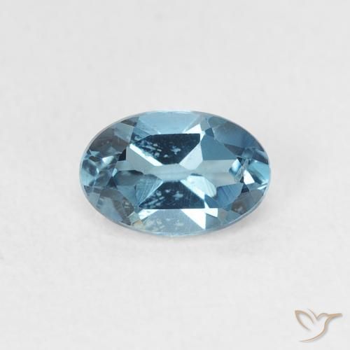 0.65ct Natural London Blue Topaz, Oval, VS