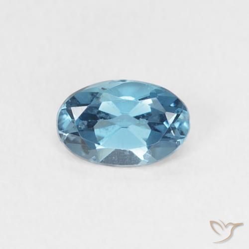 0.53ct Natural London Blue Topaz, Oval, VS