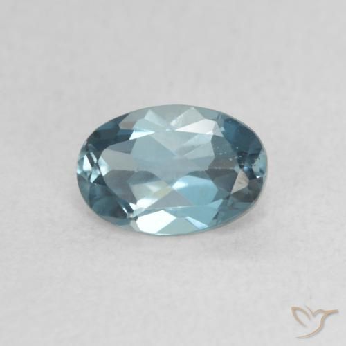 0.72ct Natural London Blue Topaz, Oval, VVS-VS