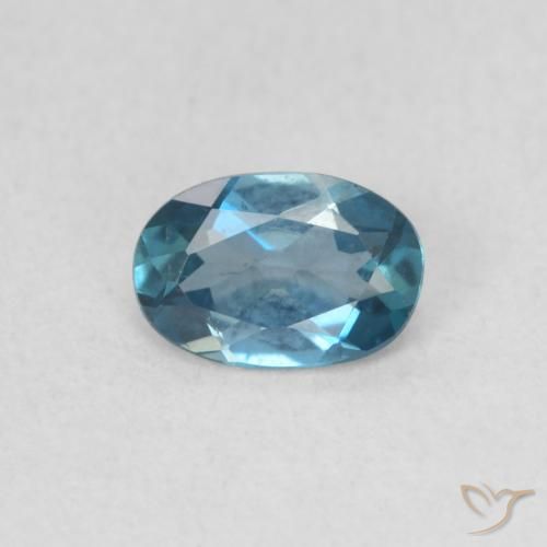 0.52ct Natural London Blue Topaz, Oval, VVS-VS