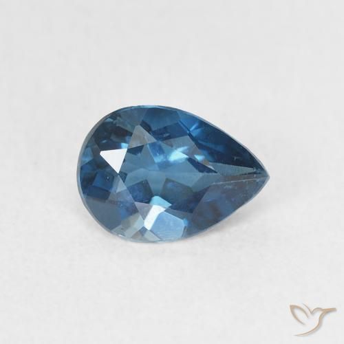 0.81ct Natural London Blue Topaz, Pear Shape, VVS-VS