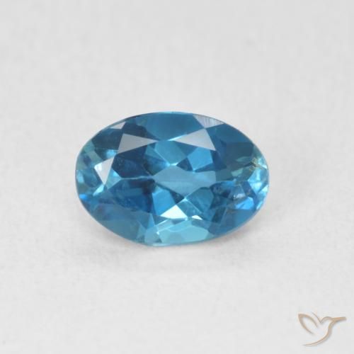 0.62ct Natural London Blue Topaz, Oval, VVS-VS