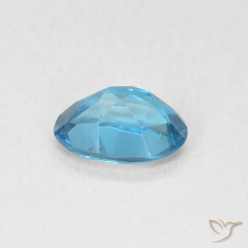 Topaz Gemstone in 6.2 x 4.3 mm Size for Sale, Topaz Stone in London Blue Color
