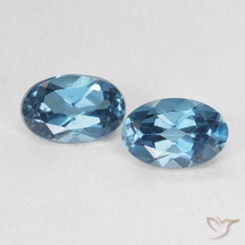 1.25ctw Natural London Blue Topaz, Oval, VVS-VS