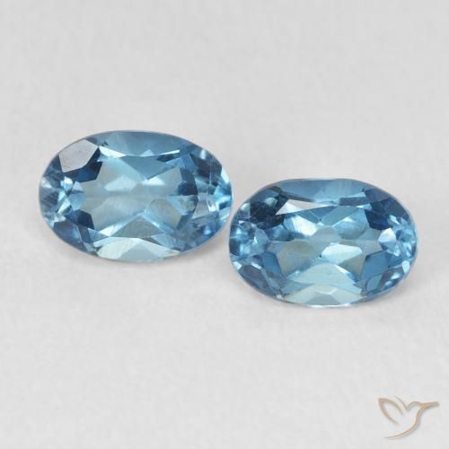 1.19ctw Natural London Blue Topaz, Oval, VVS-VS