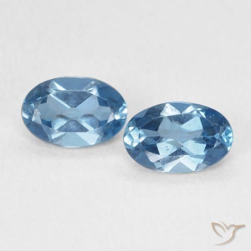 1.07ctw Natural London Blue Topaz, Oval, VS