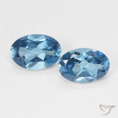 1.19ctw Natural London Blue Topaz, Oval, VS
