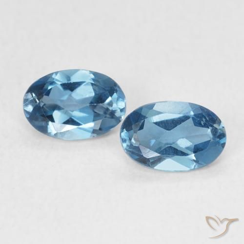 1.09ctw Natural London Blue Topaz, Oval, VVS