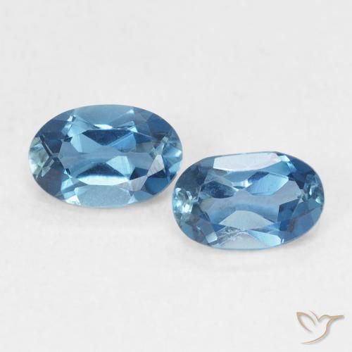 1.19ctw Natural London Blue Topaz, Oval, VVS