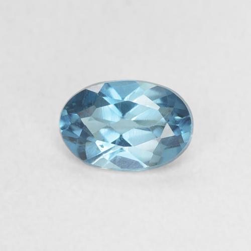 0.49ct Natural London Blue Topaz, Oval, VVS-VS