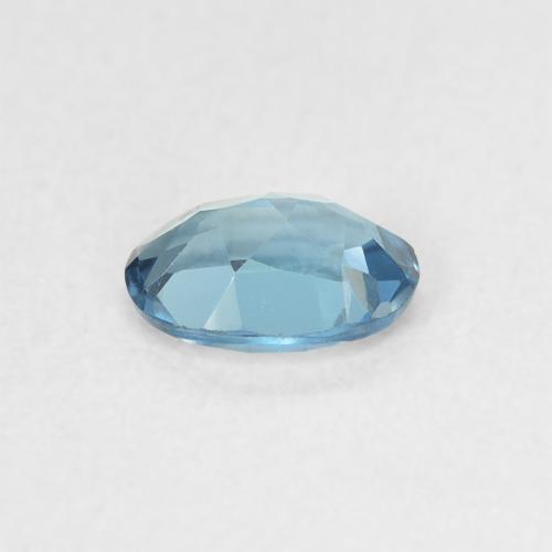 Topaz Gemstone in 5.7 x 4 mm Size for Sale, Topaz Stone in Intense Silver Aqua-Blue Color