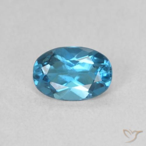 0.52ct Natural London Blue Topaz, Oval, VS