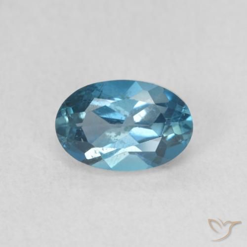 0.66ct Natural London Blue Topaz, Oval, VS
