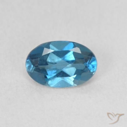 0.51ct Natural London Blue Topaz, Oval, VVS