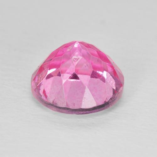 Topaz Gemstone in 9 mm (calibrated) Size for Sale, Topaz Stone in Medium Dark-Pink Color