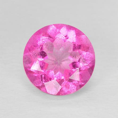 3.31ct Natural Medium Pink Topaz, Round, VVS-VS