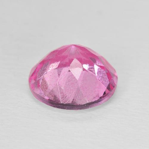 Topaz Gemstone in 9 mm (calibrated) Size for Sale, Topaz Stone in Medium Pink Color