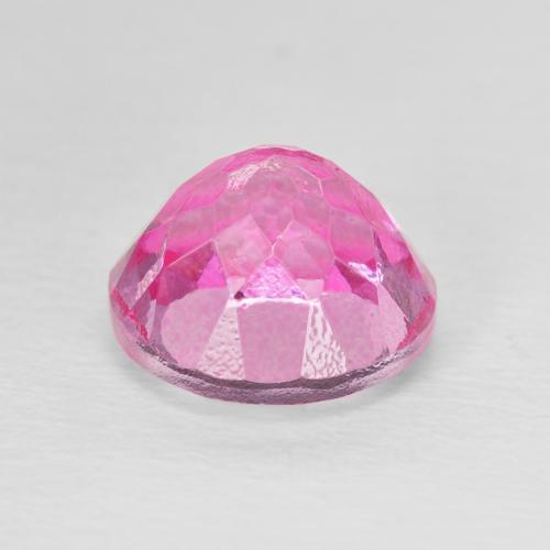 Topaz Gemstone in 9 mm (calibrated) Size for Sale, Topaz Stone in Dark Pink Color