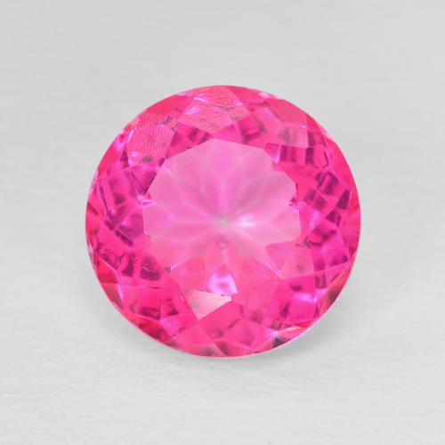 5.76ct Natural Hot Pink Topaz, Round, VVS