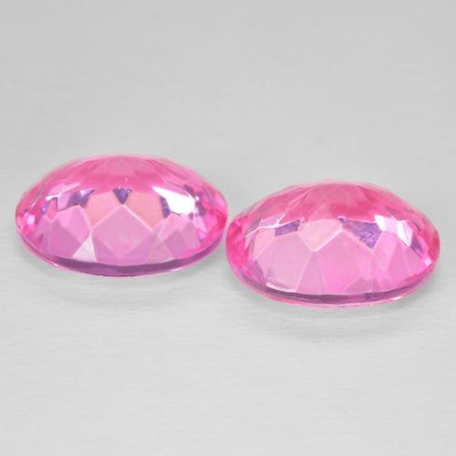 Topaz Gemstones in 12 x 10 mm (calibrated) Size for Sale, Topaz Stones in Deep Magenta Color