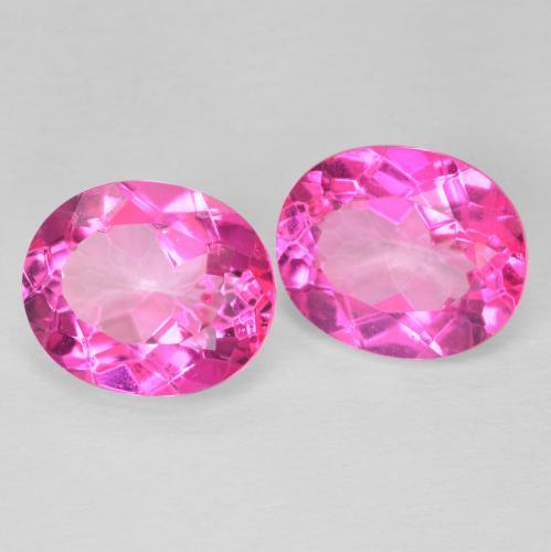 11.57 ctw Pink Topaz Stones, Natural Topaz in Oval Facet Shape for Sale