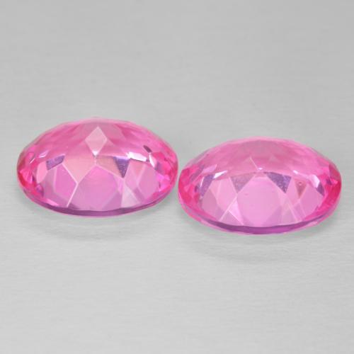 Topaz Gemstones in 12 x 10 mm (calibrated) Size for Sale, Topaz Stones in Deep Magenta Color