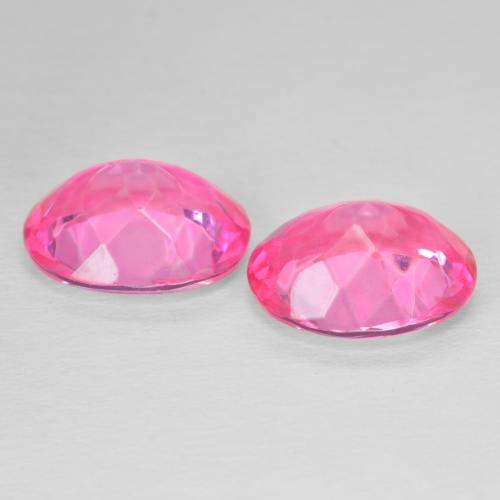 Topaz Gemstones in 12 x 10 mm (calibrated) Size for Sale, Topaz Stones in Deep Magenta Color