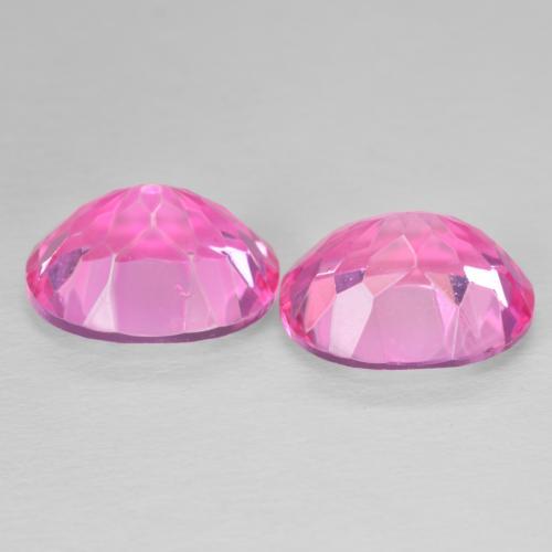 Topaz Gemstones in 12 x 10 mm (calibrated) Size for Sale, Topaz Stones in Deep Magenta Color