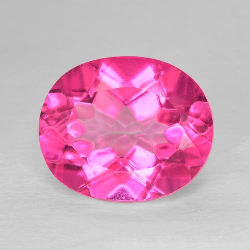 5.71ct Natural Hot Pink Topaz, Oval, VVS-VS