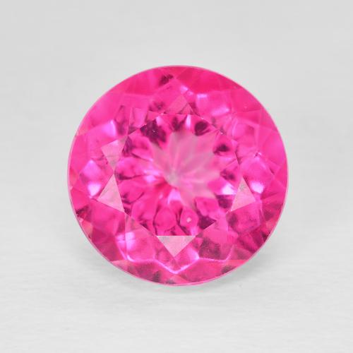 6.07ct Natural Hot Pink Topaz, Round, VVS