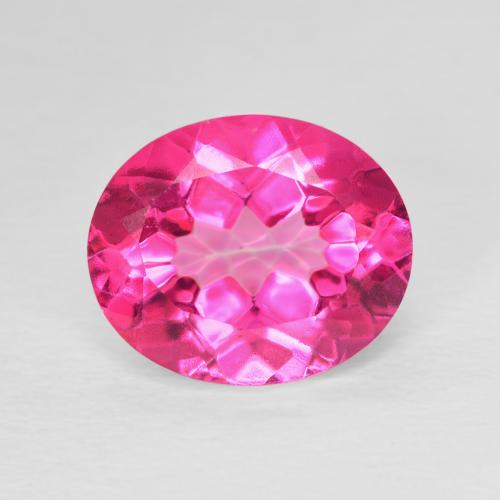 5.80ct Natural Hot Pink Topaz, Oval, VVS-VS