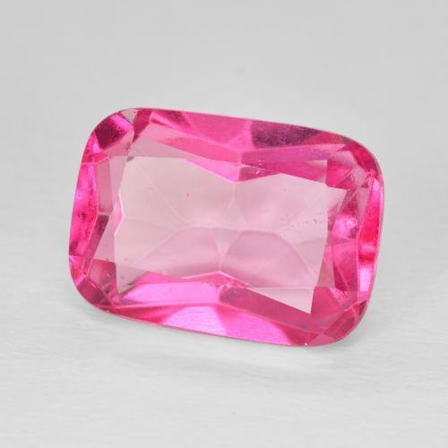 9.60 ct Pink Topaz Stone, Natural Topaz in Cushion-Cut Shape for Sale