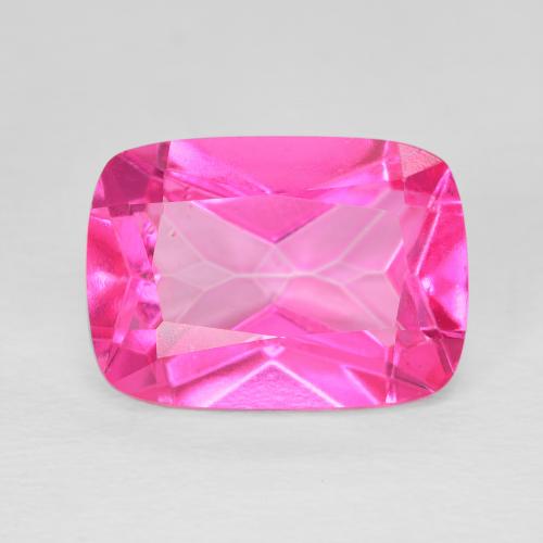 8.67ct Natural Deep Magenta Topaz, Cushion, VVS-VS