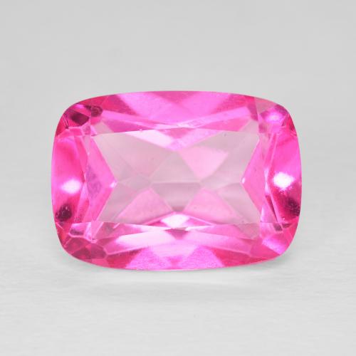 8.95 ct Pink Topaz Gemstone, Topaz Gem in Cushion-Cut Shape for Sale.