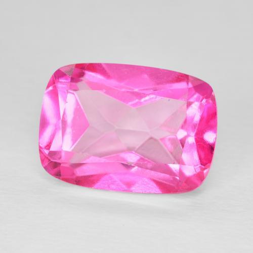 8.95 ct Pink Topaz Stone, Natural Topaz in Cushion-Cut Shape for Sale