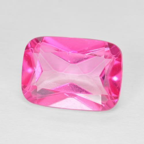 8.79 ct Pink Topaz Stone, Natural Topaz in Cushion-Cut Shape for Sale