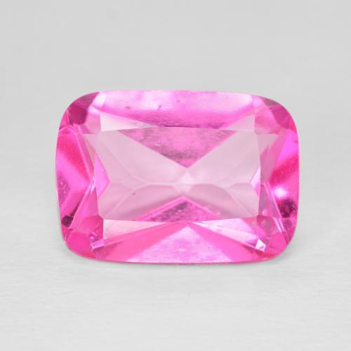 8.17ct Natural Deep Magenta Topaz, Cushion, VVS-VS