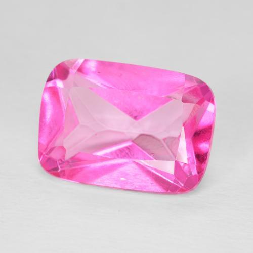 8.17 ct Pink Topaz Stone, Natural Topaz in Cushion-Cut Shape for Sale