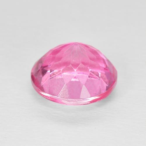 Topaz Gemstone in 9 mm (calibrated) Size for Sale, Topaz Stone in Hot Pink Color