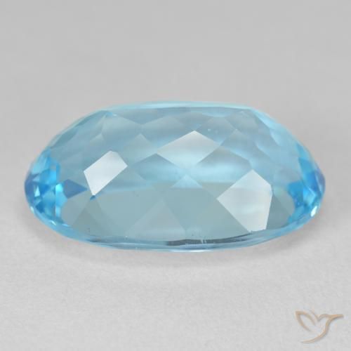 Topaz Gemstone in 20.9 x 13.3 mm Size for Sale, Topaz Stone in Swiss Blue Color