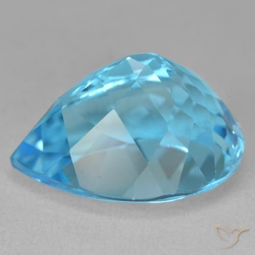Topaz Gemstone in 20 x 15 mm (calibrated) Size for Sale, Topaz Stone in Swiss Blue Color