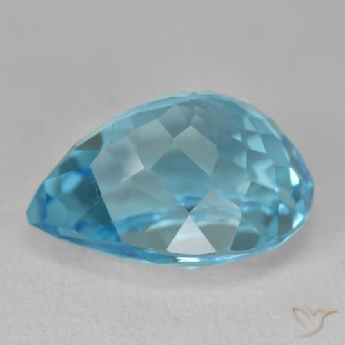 Topaz Gemstone in 18.3 x 14.7 mm Size for Sale, Topaz Stone in Swiss Blue Color