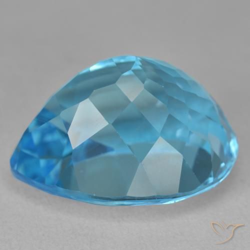 Topaz Gemstone in 19.7 x 15.9 mm Size for Sale, Topaz Stone in Swiss Blue Color