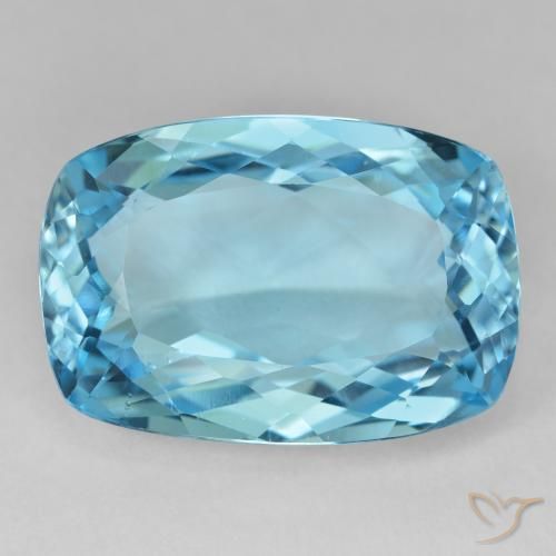 27.29ct Natural Swiss Blue Topaz, Cushion, VVS