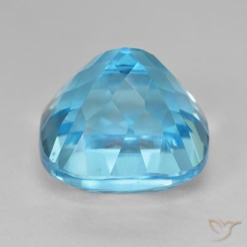 Topaz Gemstone in 15 x 15 mm (calibrated) Size for Sale, Topaz Stone in Swiss Blue Color
