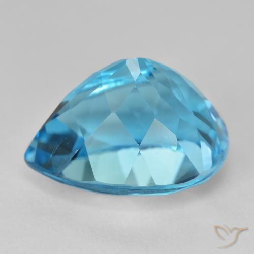Topaz Gemstone in 18.6 x 14.8 mm Size for Sale, Topaz Stone in Swiss Blue Color
