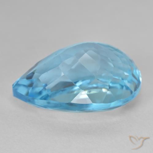 Topaz Gemstone in 21.2 x 14.8 mm Size for Sale, Topaz Stone in Swiss Blue Color