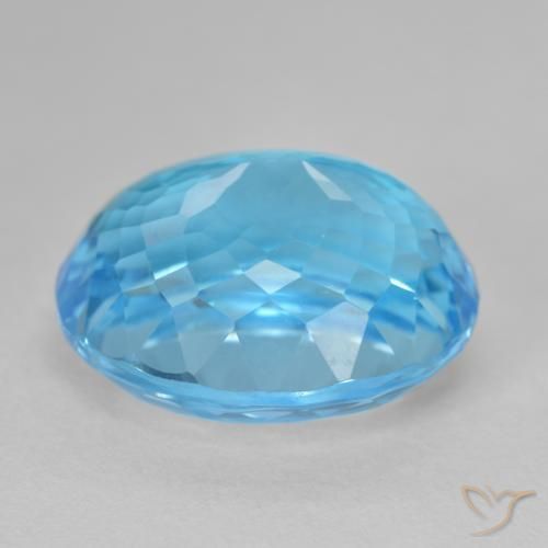 Topaz Gemstone in 18.9 x 15.7 mm Size for Sale, Topaz Stone in Swiss Blue Color