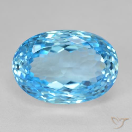 26.63ct Natural Swiss Blue Topaz, Oval, VS