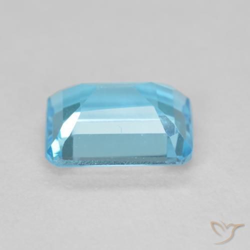 Topaz Gemstone in 8 x 6 mm (calibrated) Size for Sale, Topaz Stone in Swiss Blue Color